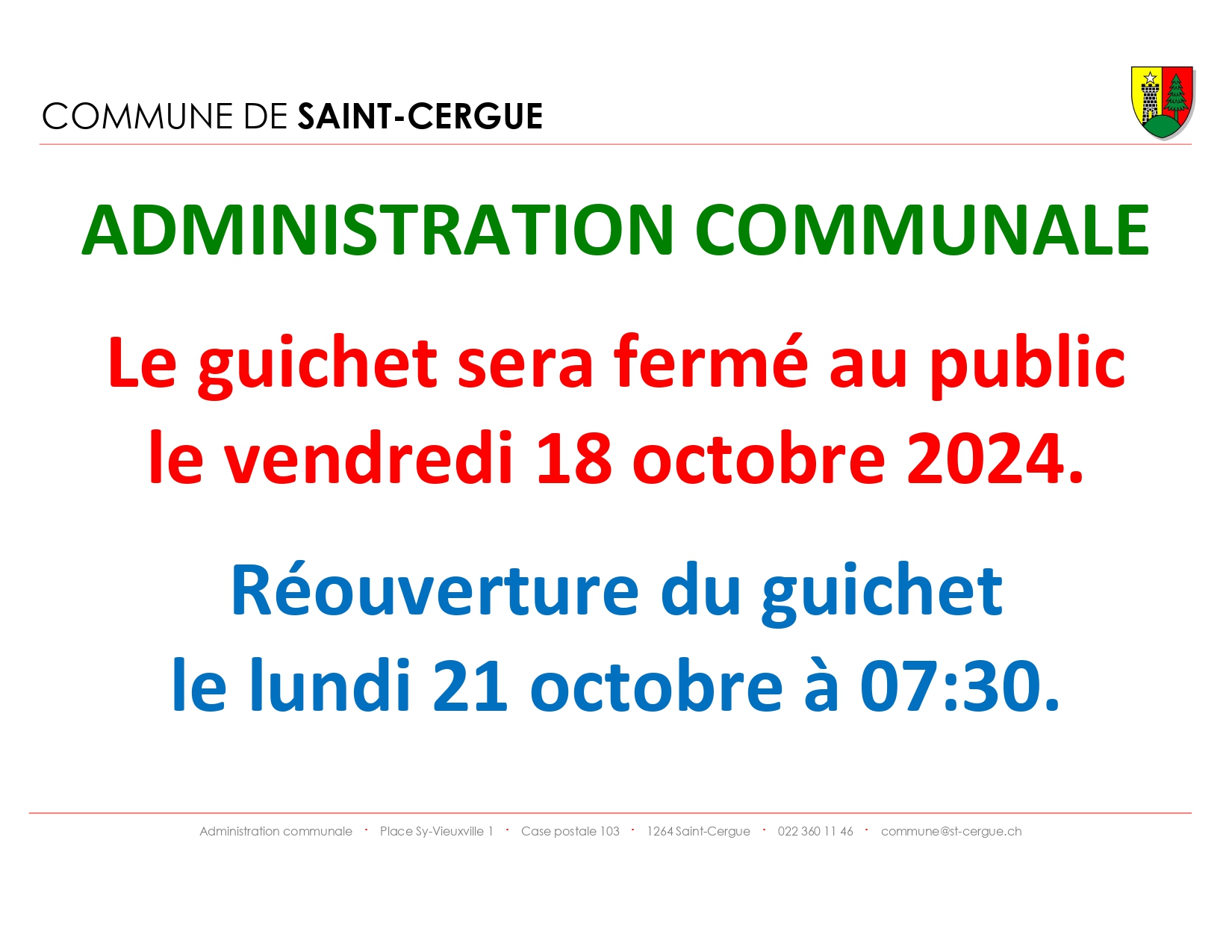 20241018 fermeture guichet